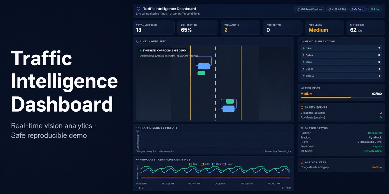 Traffic Intelligence product overview and live monitoring dashboard